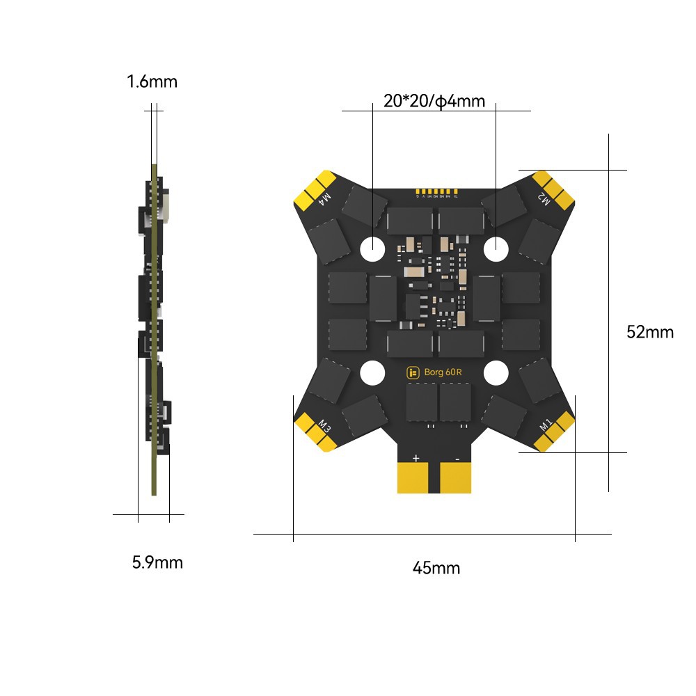 iFlight Borg Mini H7 (ICM42688 - Drone Rc Toy recension och pris